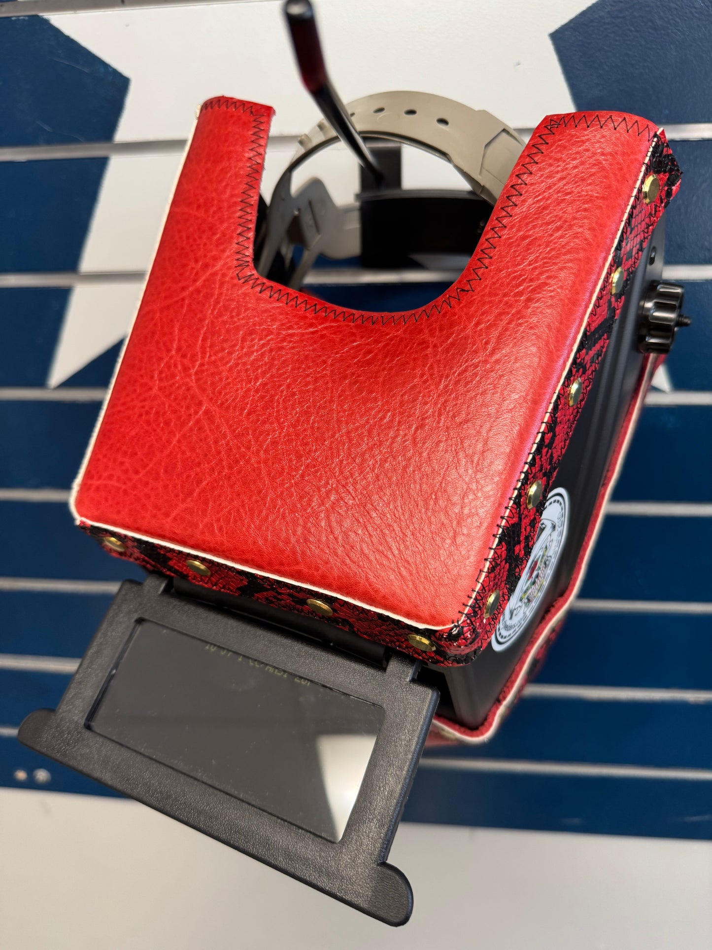 Red Snake Welding Hood