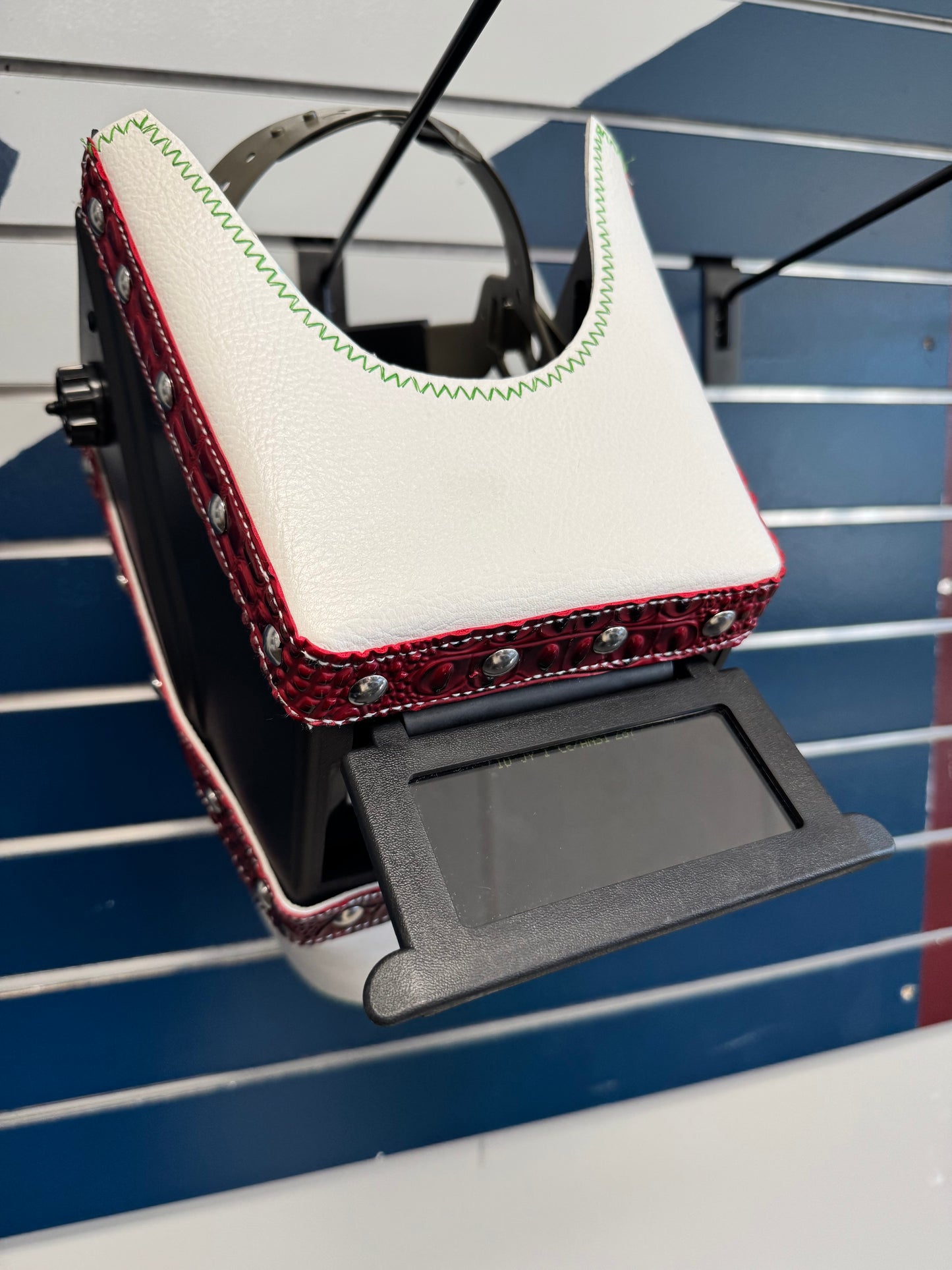 MX Eagle/ Red and White Welding Hood