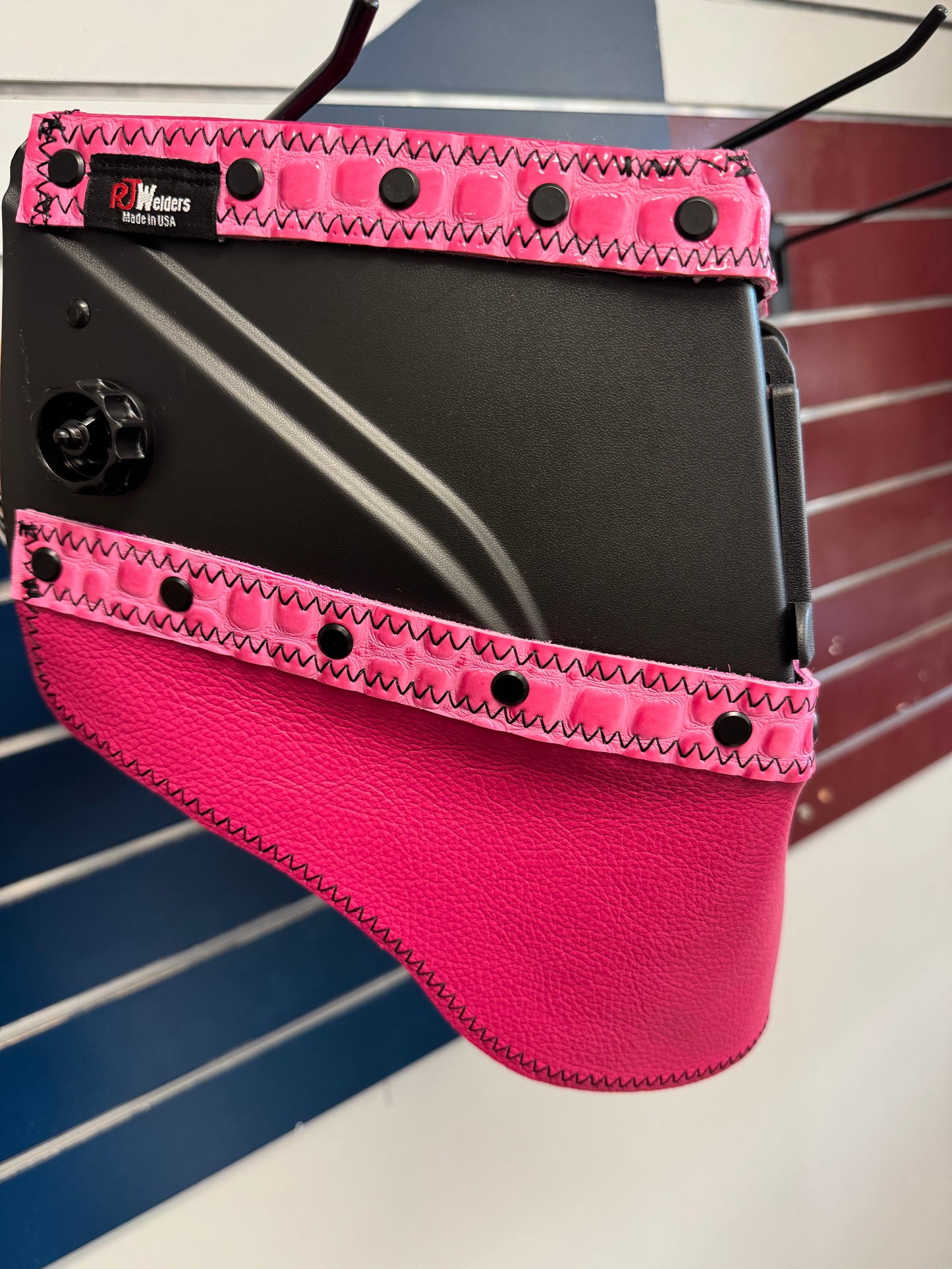 Pink Croc Welding Hood