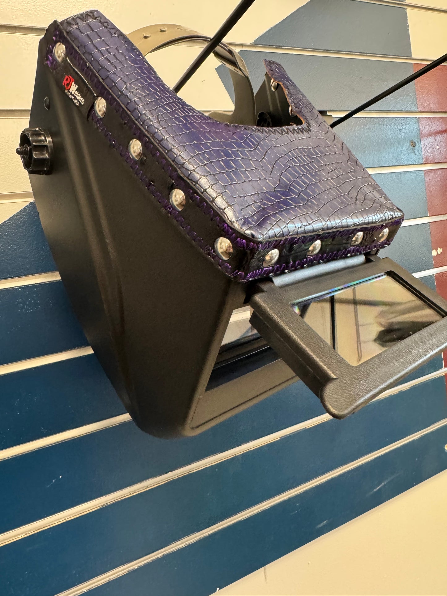 Purple/Blue Caiman Welding Hood