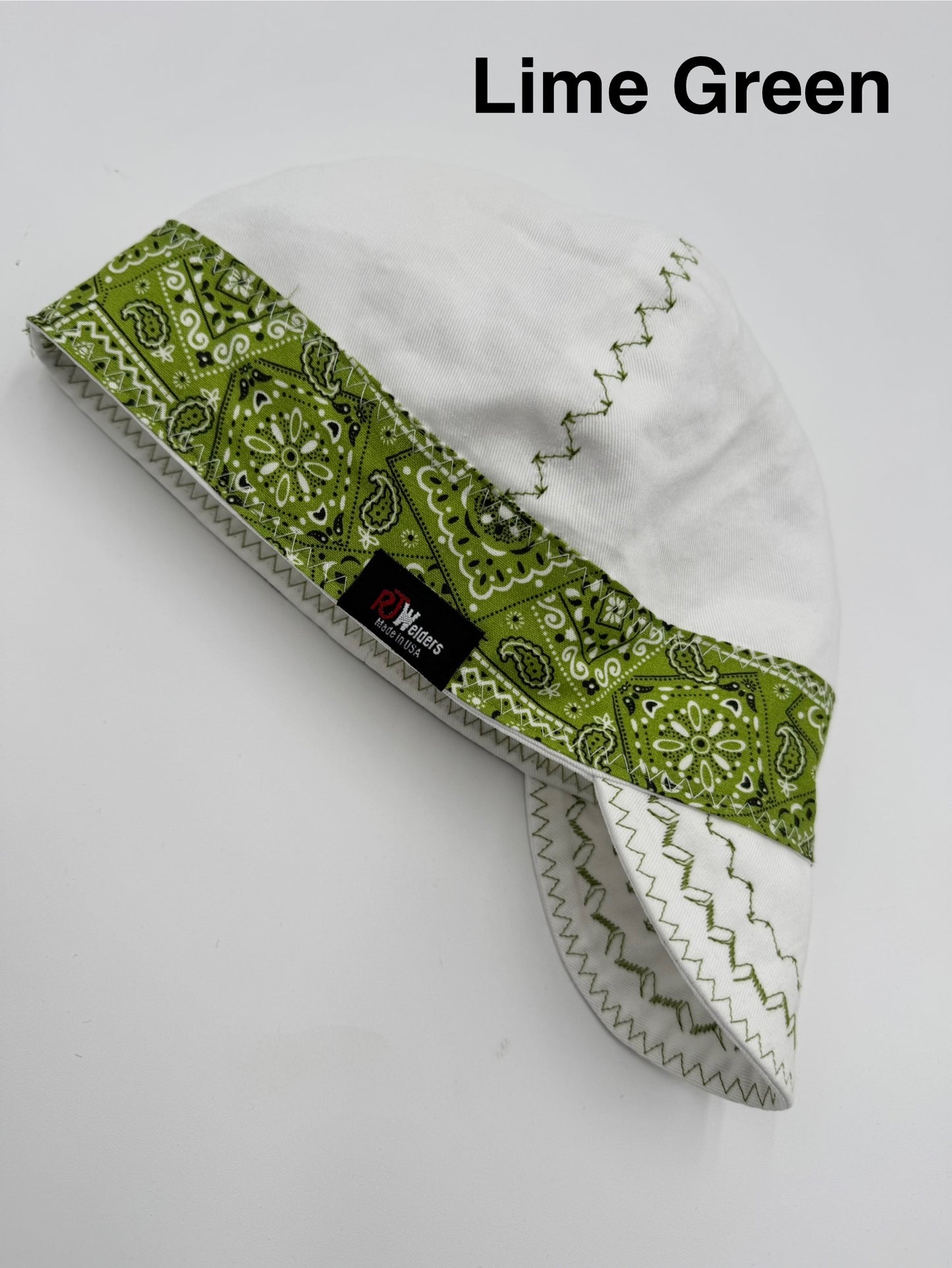 White Cap w/ Green Banda Bands