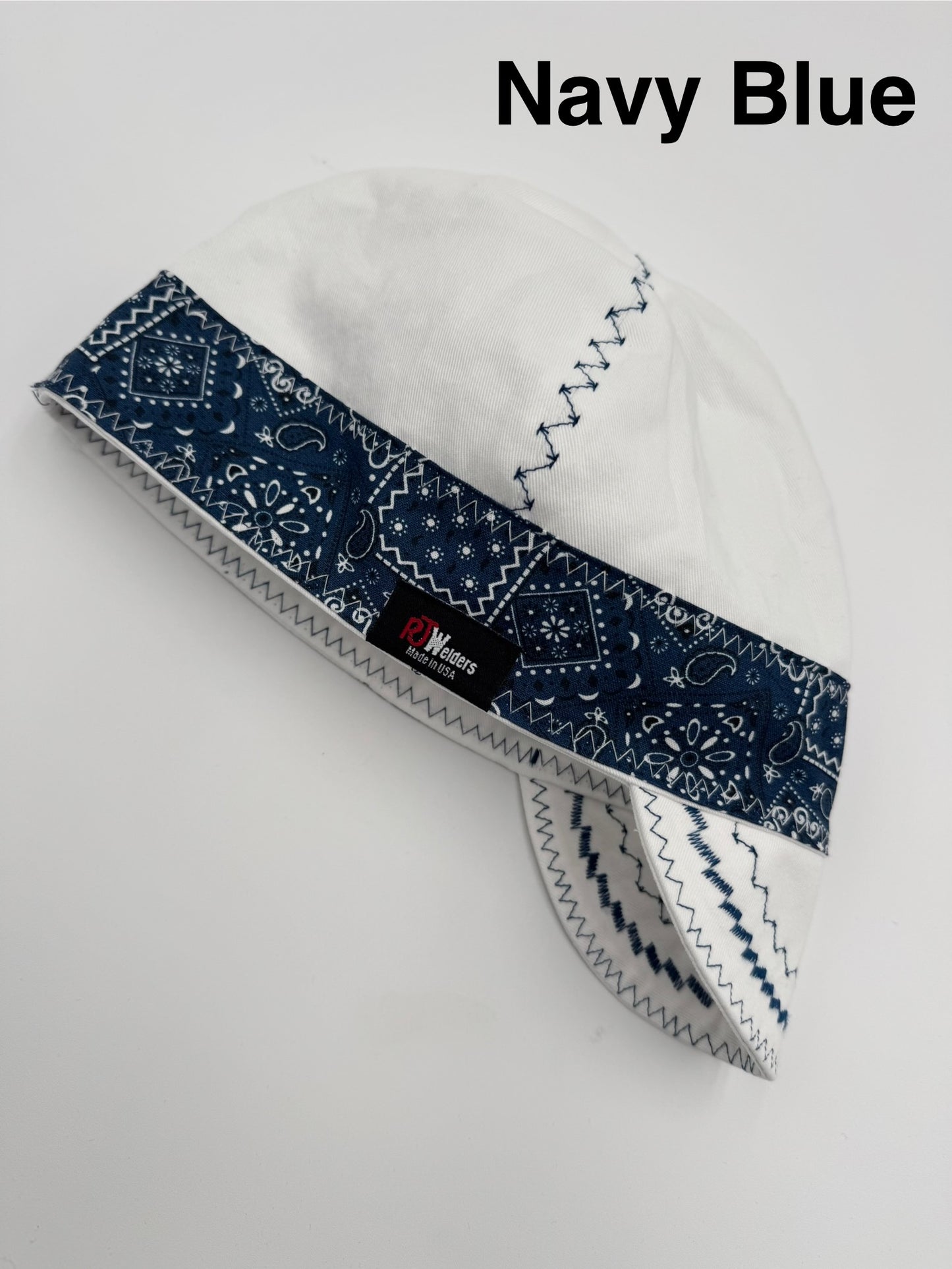 White Cap w/ Blue Bandana Bands