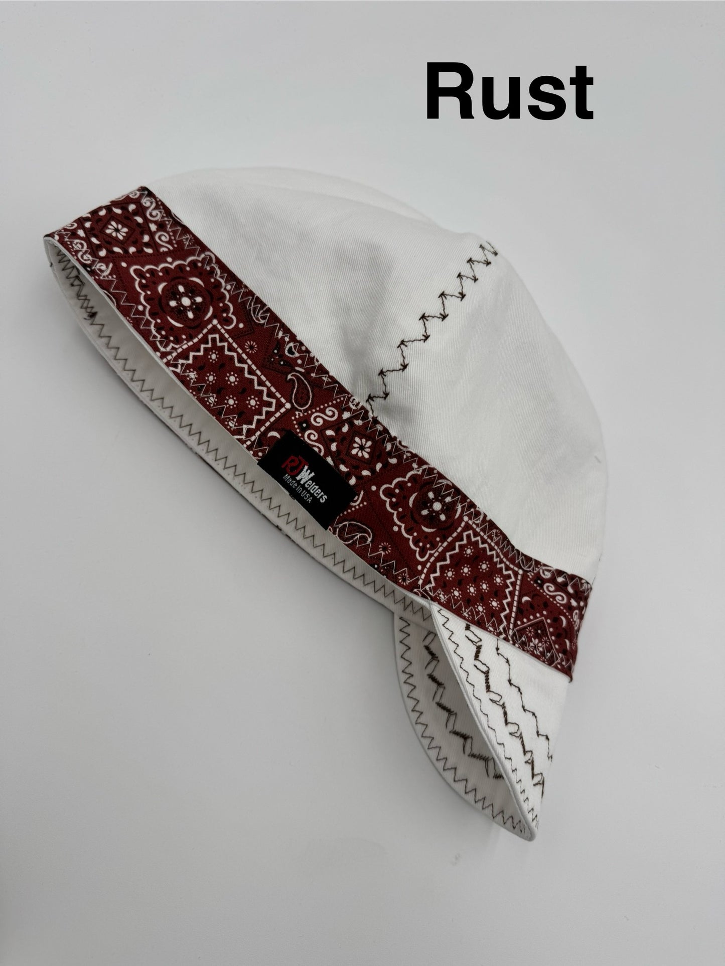White Cap w/ Brown Bandana Bands