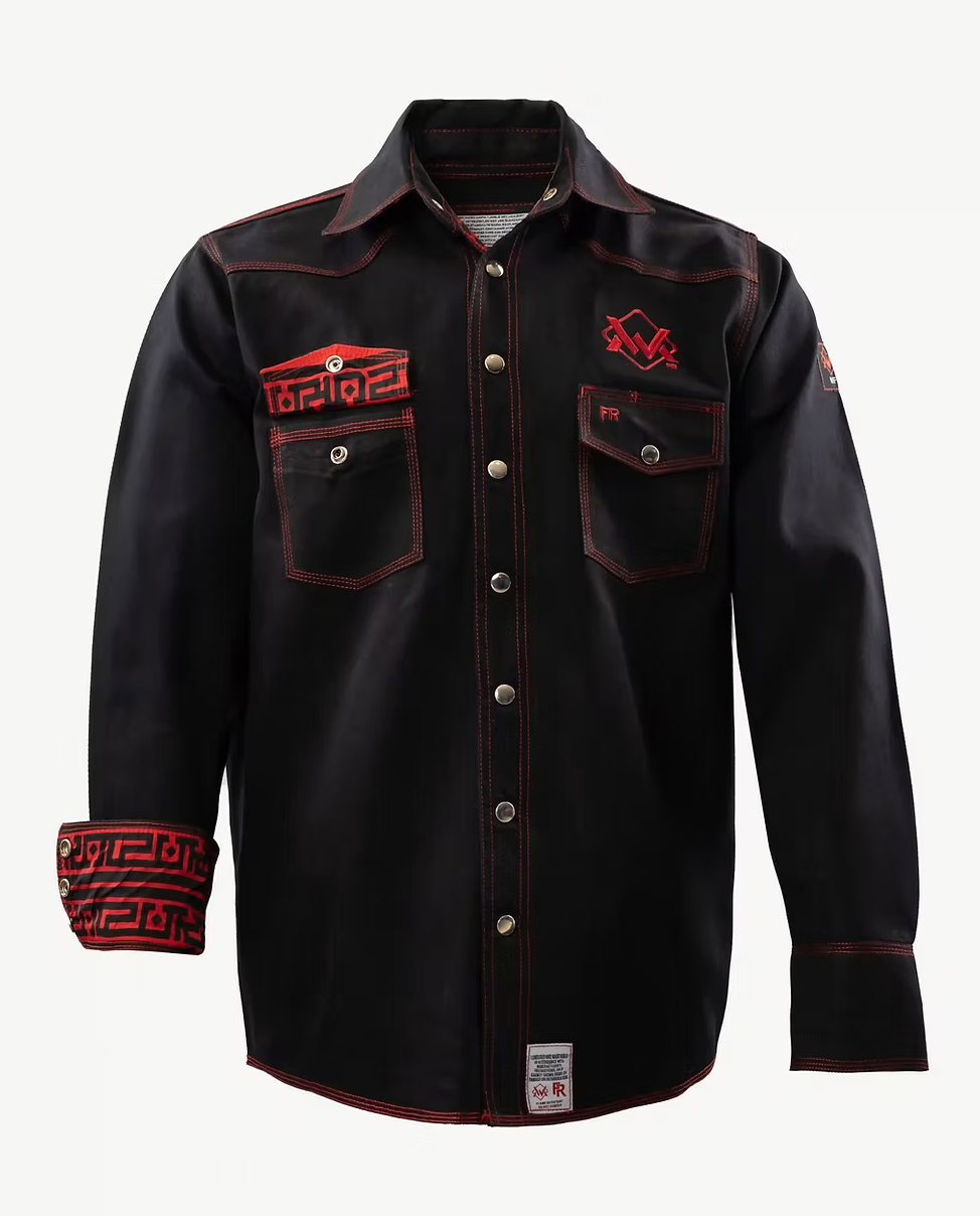 WM Black Aztec FR SHIRT – RJ Welders WM Black Aztec FR SHIRT – RJ Welders