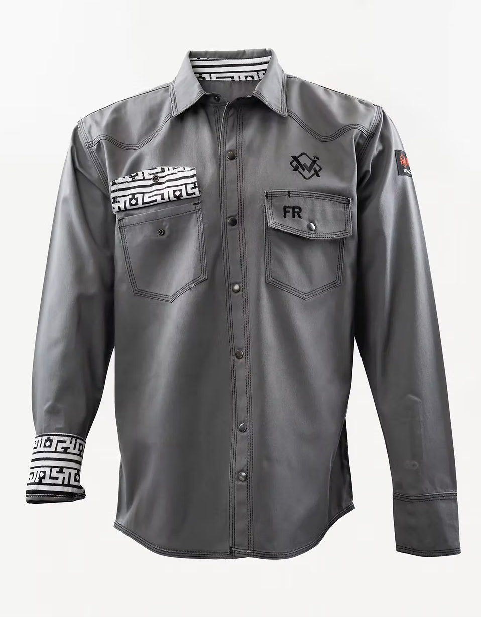 WM Grey Aztec FR SHIRT