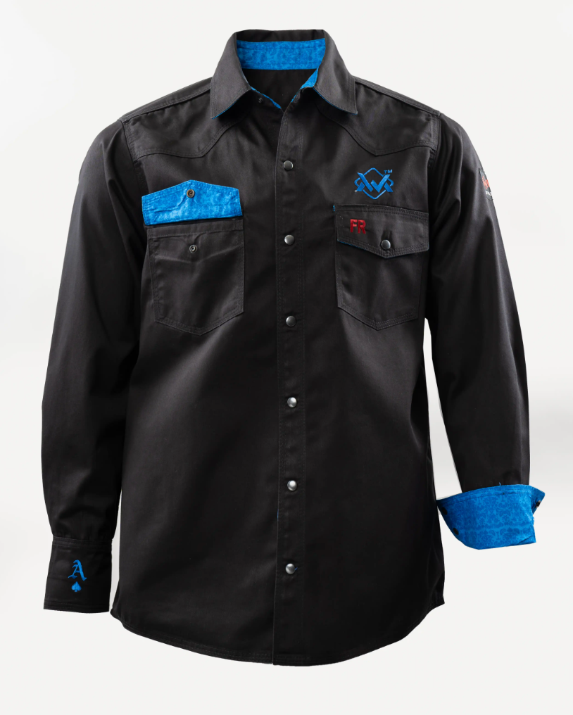 WM Elite Luxe Black/Blue FR SHIRT
