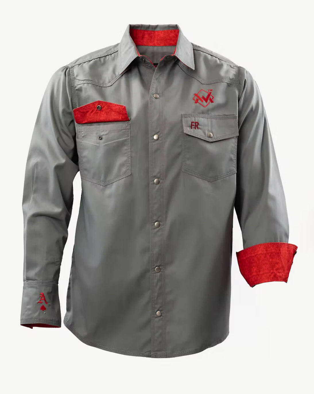 WM Grey w/Red FR SHIRT