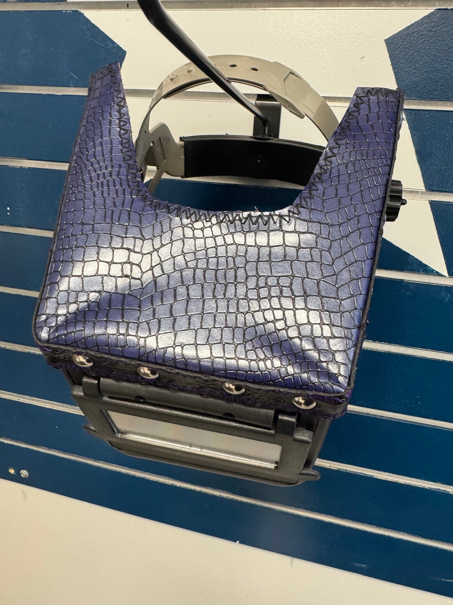 Purple/Blue Caiman Welding Hood