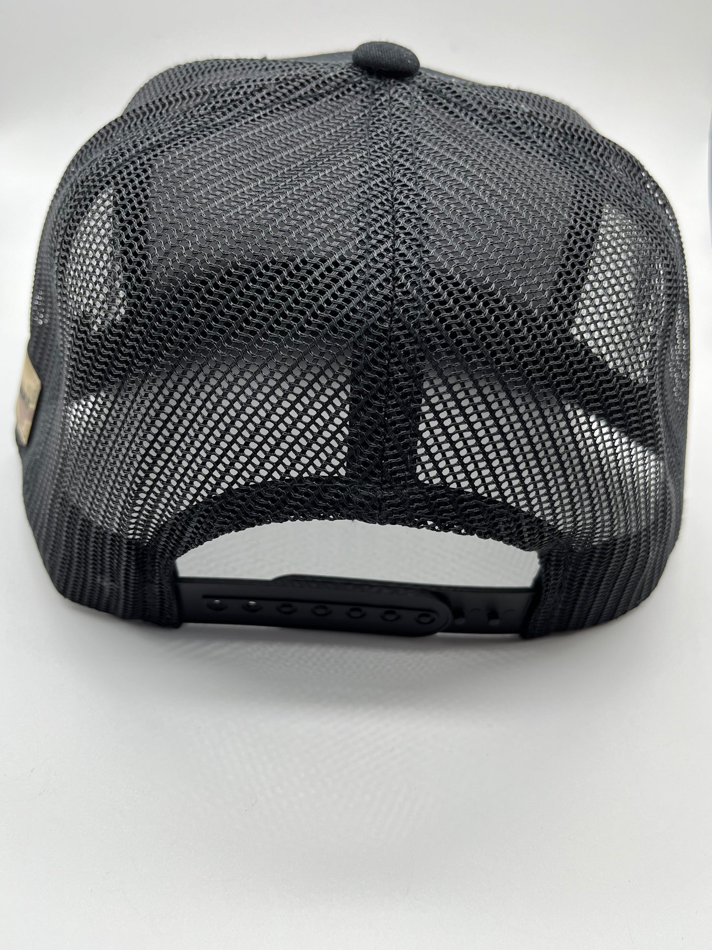 Snapback Cap - Black w/ RJW Camo Patch