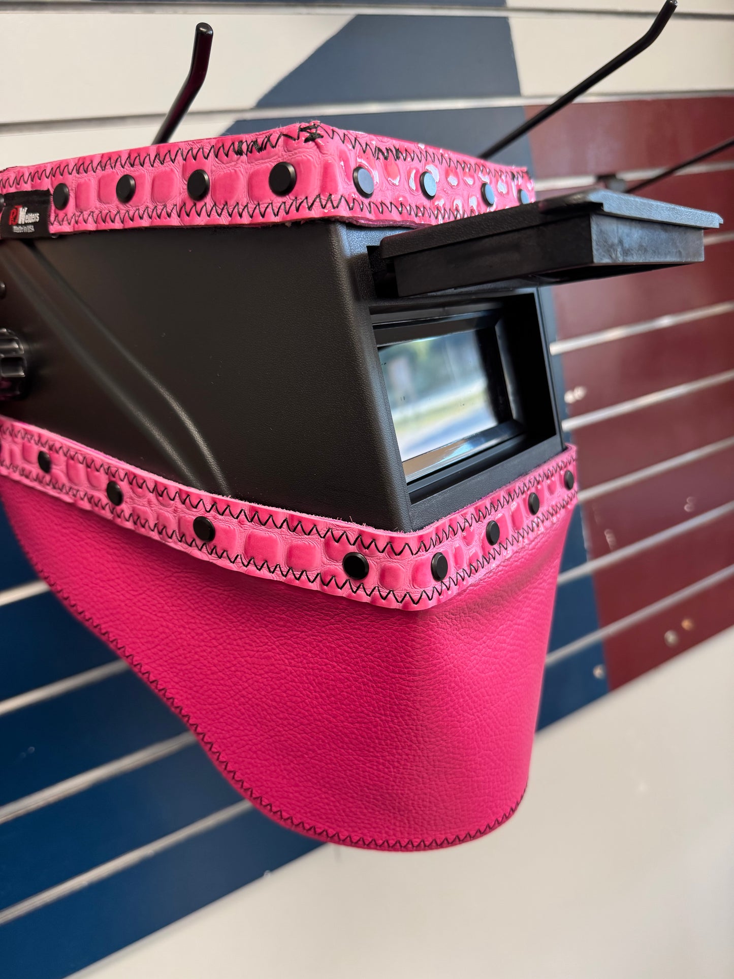 Pink Croc Welding Hood