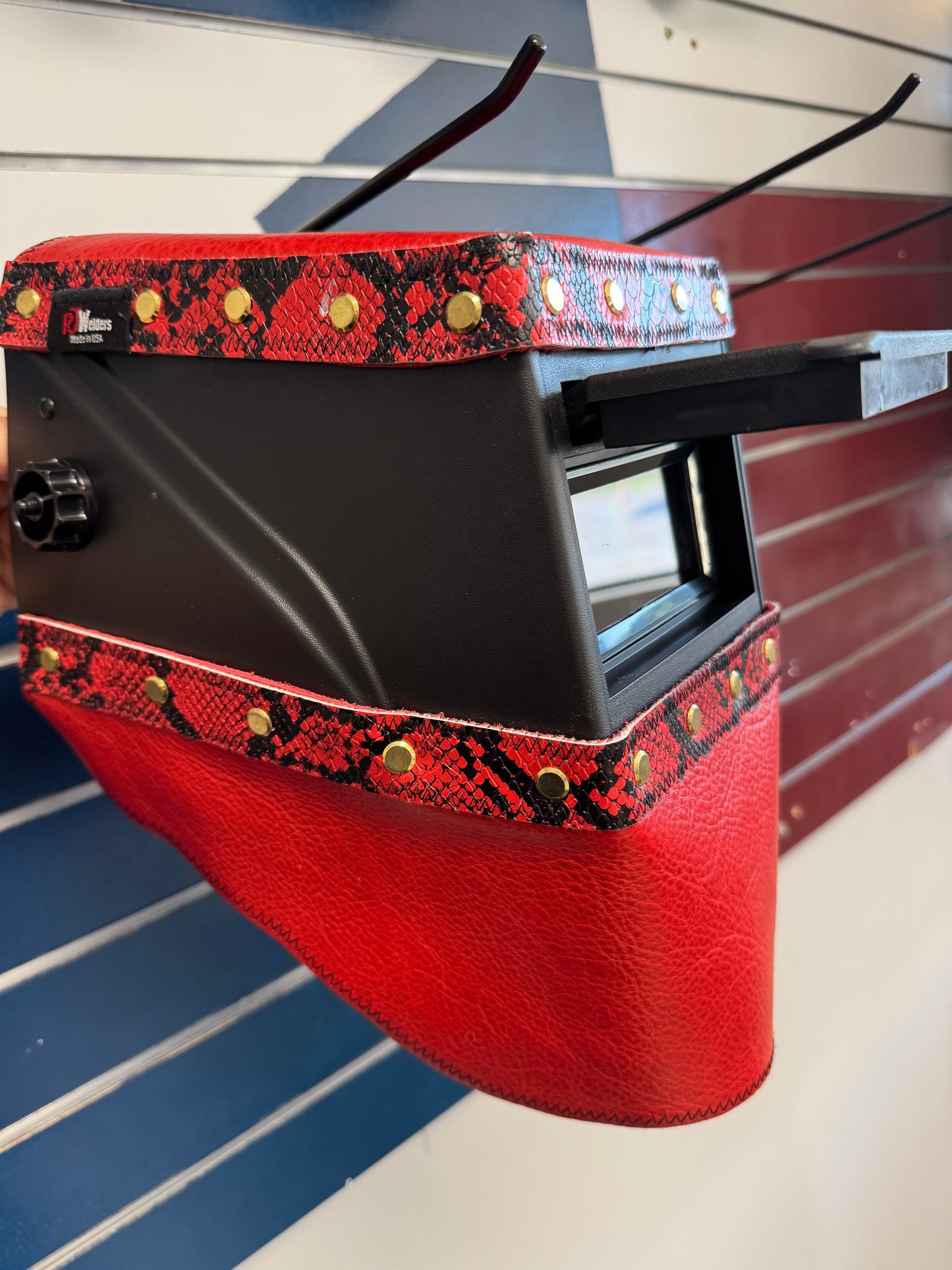 Red Snake  Welding Hood
