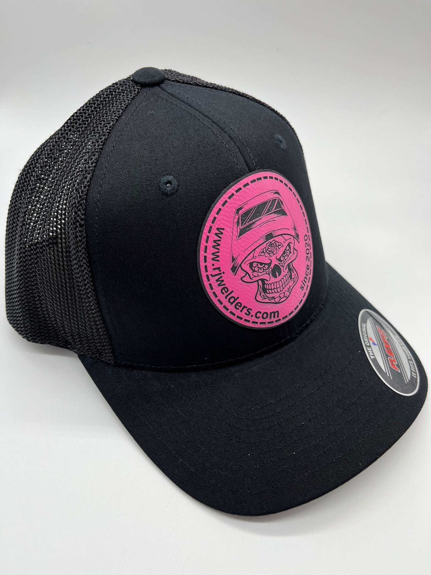 Flex Fit Cap - Black w/ RJW Pink Patch