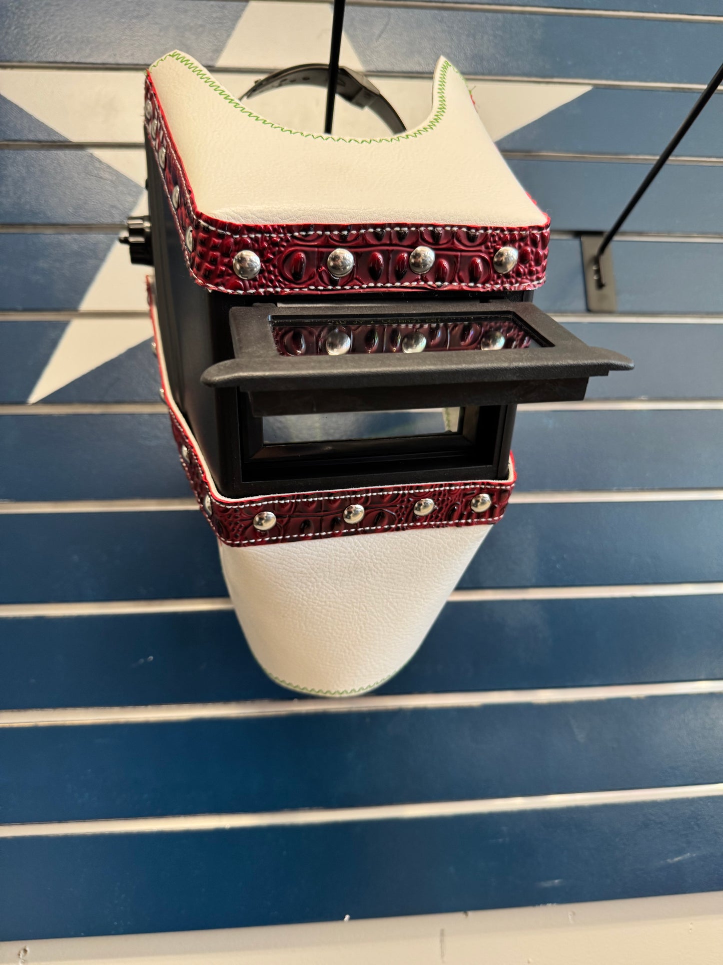 MX Eagle/ Red and White  Welding Hood