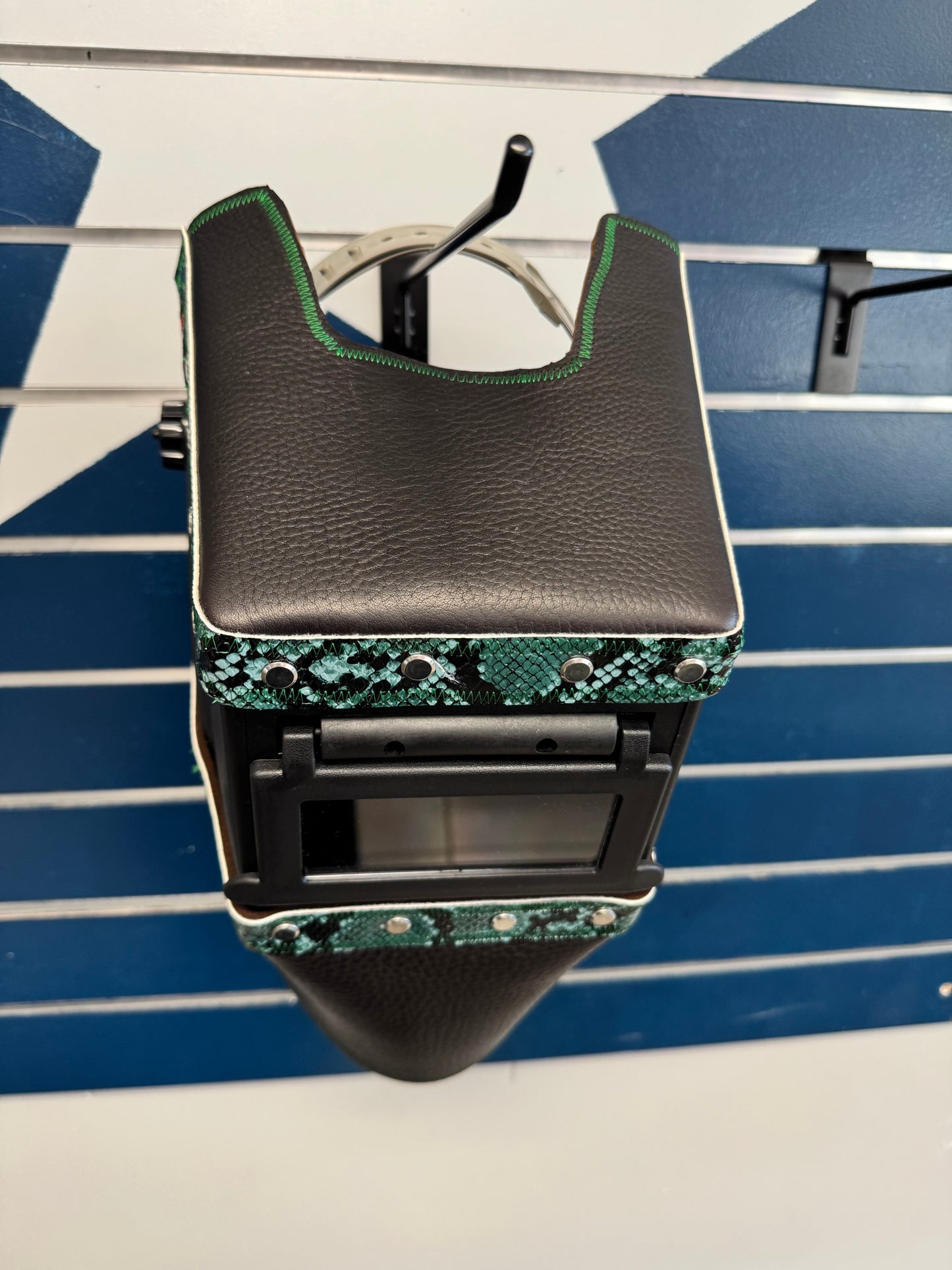 Black and Green Snake  Welding Hood