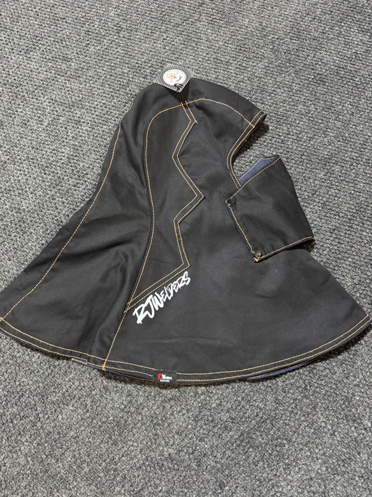 Heavy Duty Cotton Hood - Black w/Orange