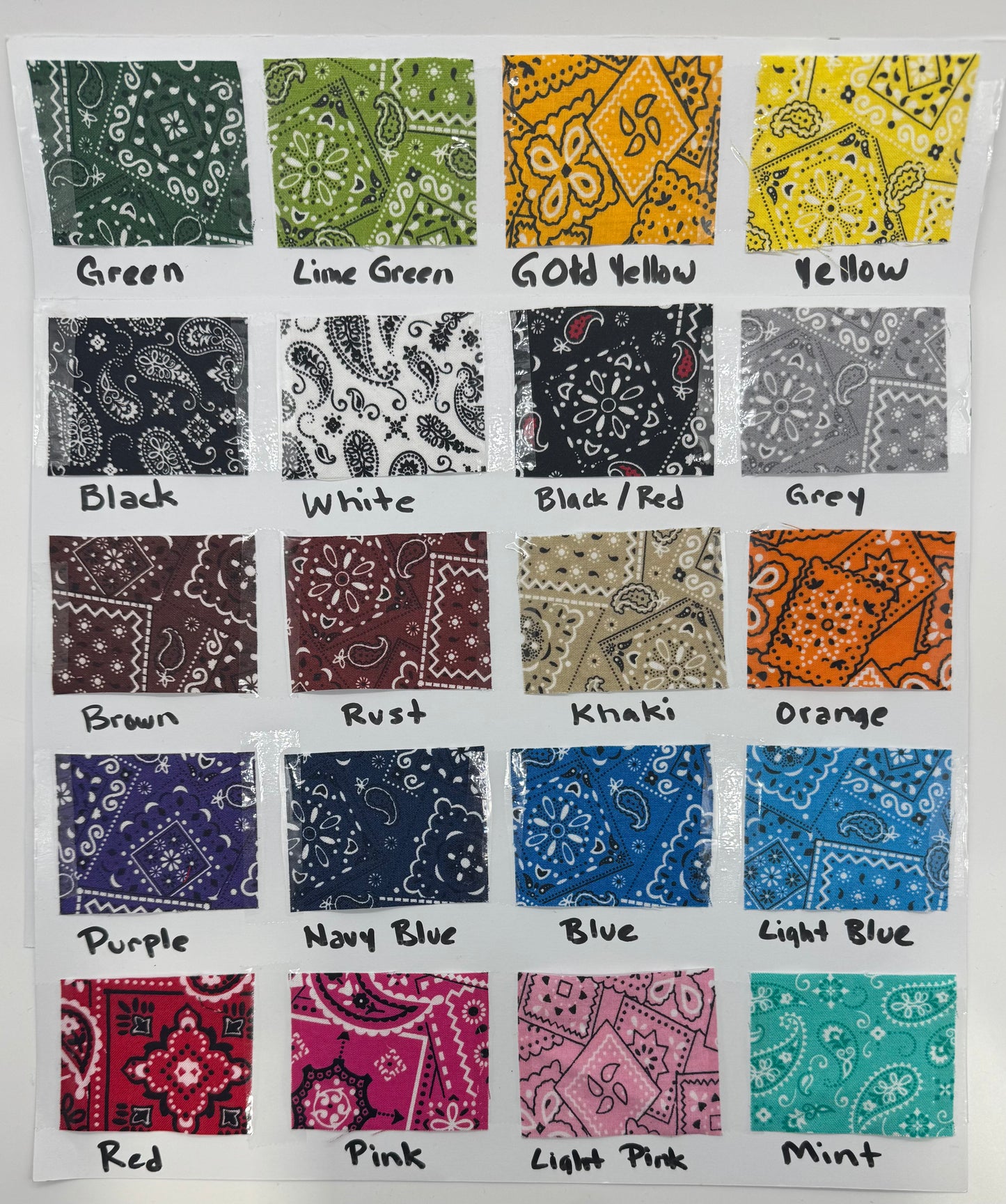 White w/ Bandana Band - Classic Colors