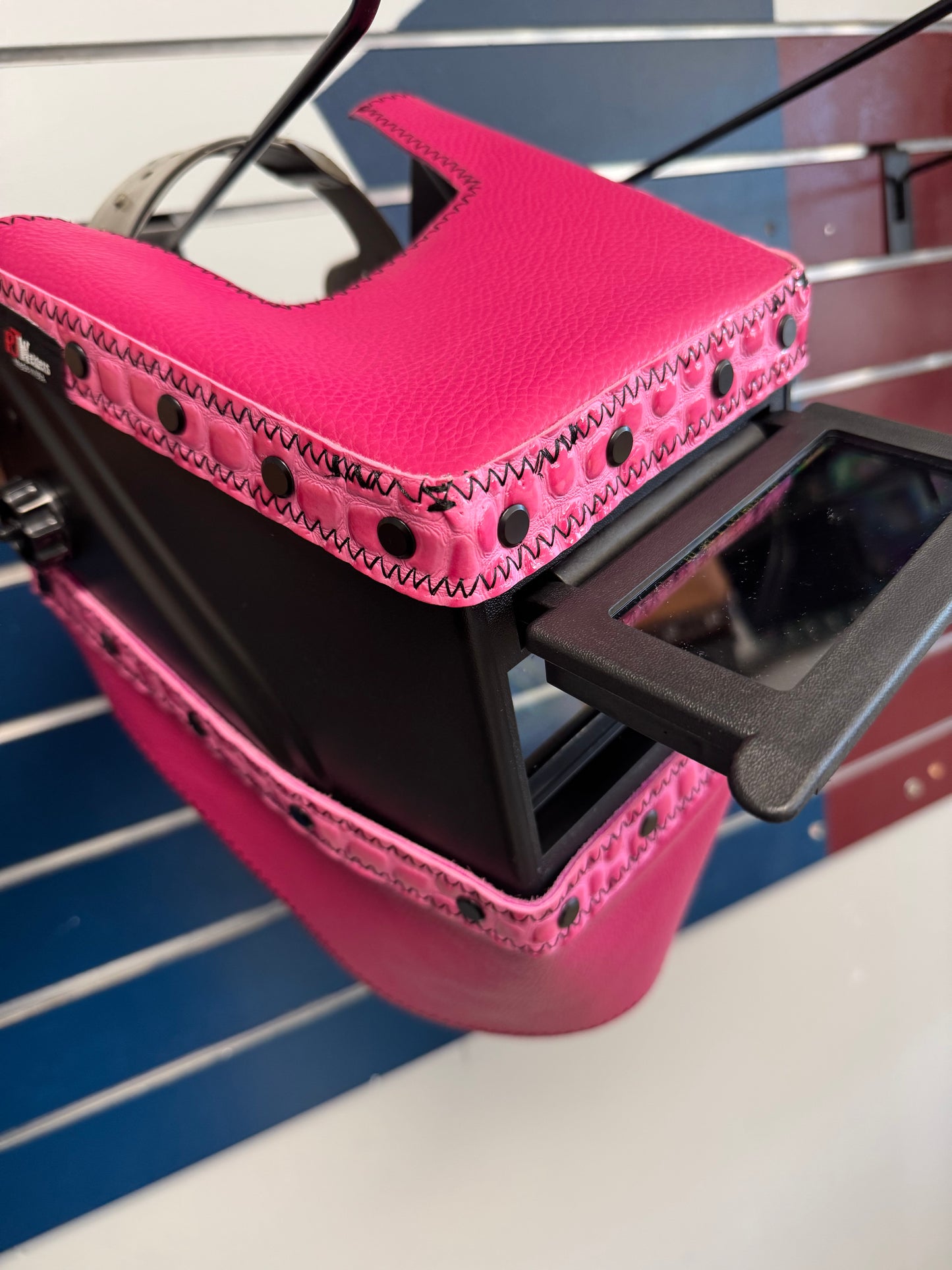 Pink Croc Welding Hood