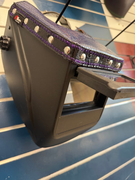 Purple/Blue Caiman Welding Hood