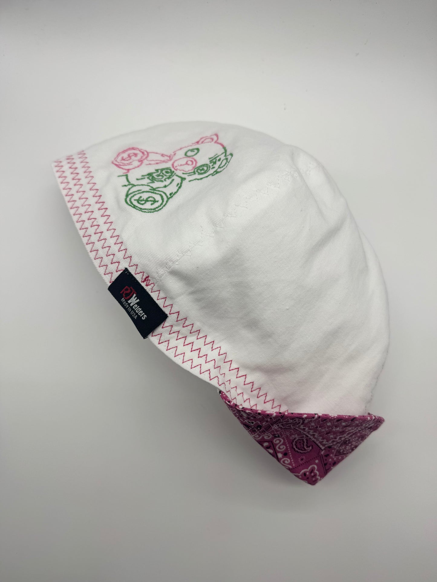 Pink Money Bear - Embroidered Welding Cap