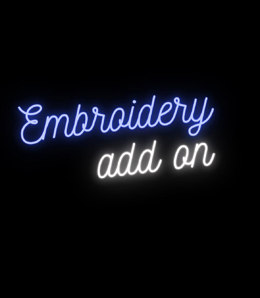 Shirt Embroidery - SHIRT ONLY