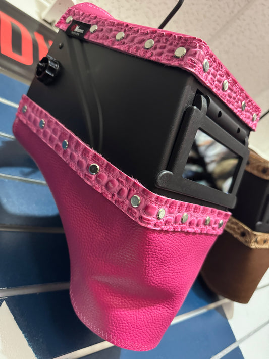 Pink Croc Welding Hood