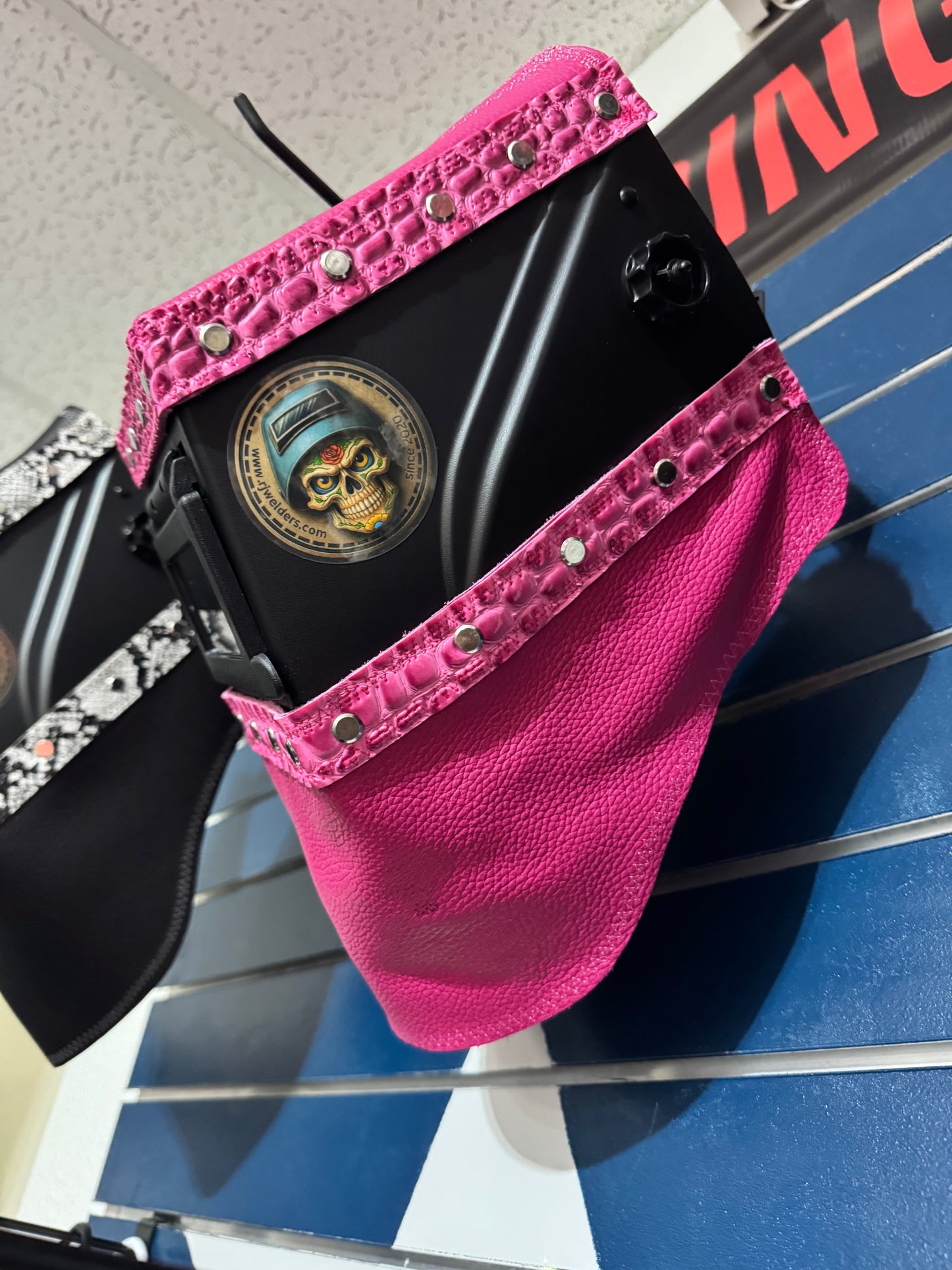 Pink Croc Welding Hood