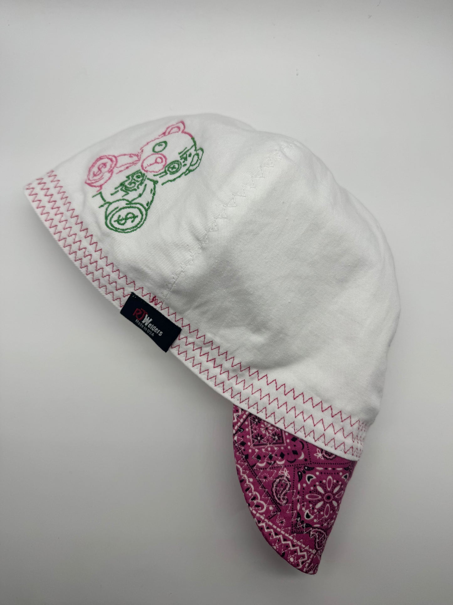 Pink Money Bear - Embroidered Welding Cap