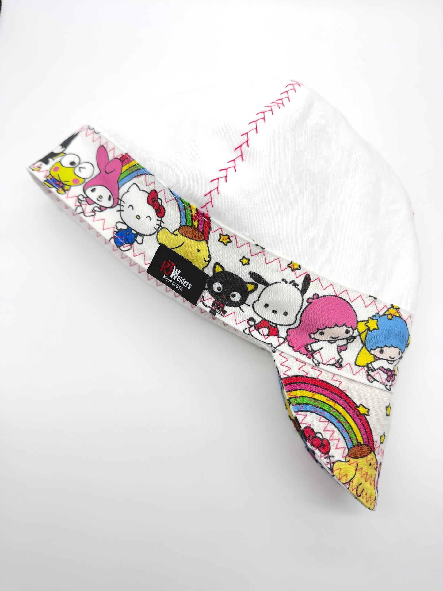 White w/ Sanrio Friends Band and bill