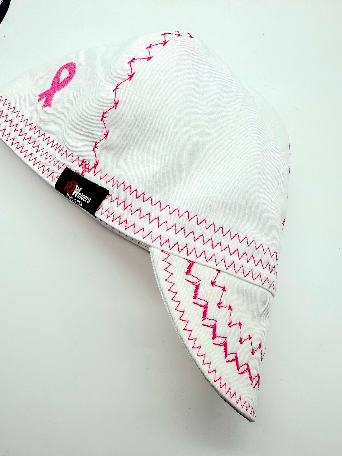 Awareness Ribbon - White Welder Cap