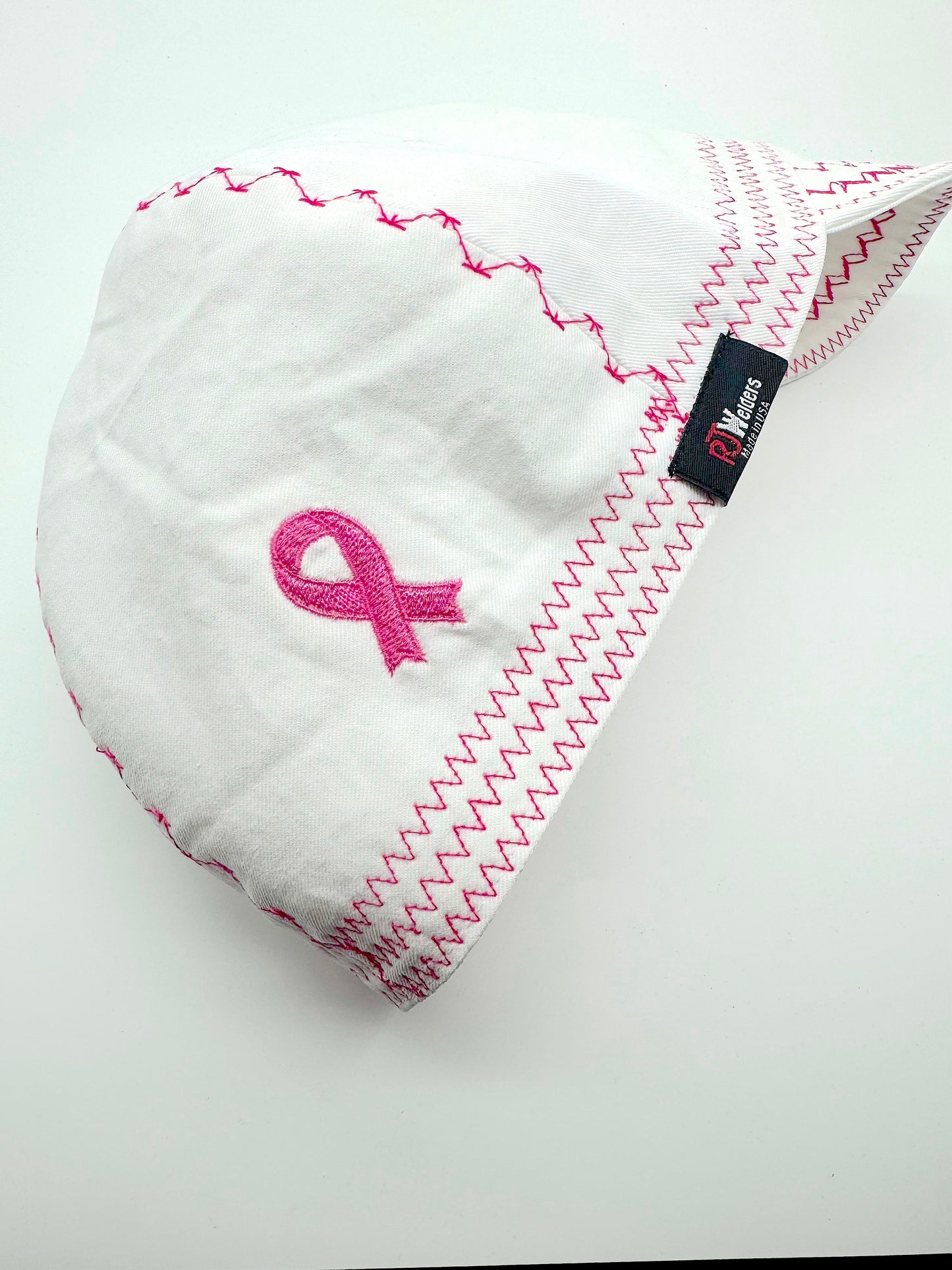 Awareness Ribbon - White Welder Cap