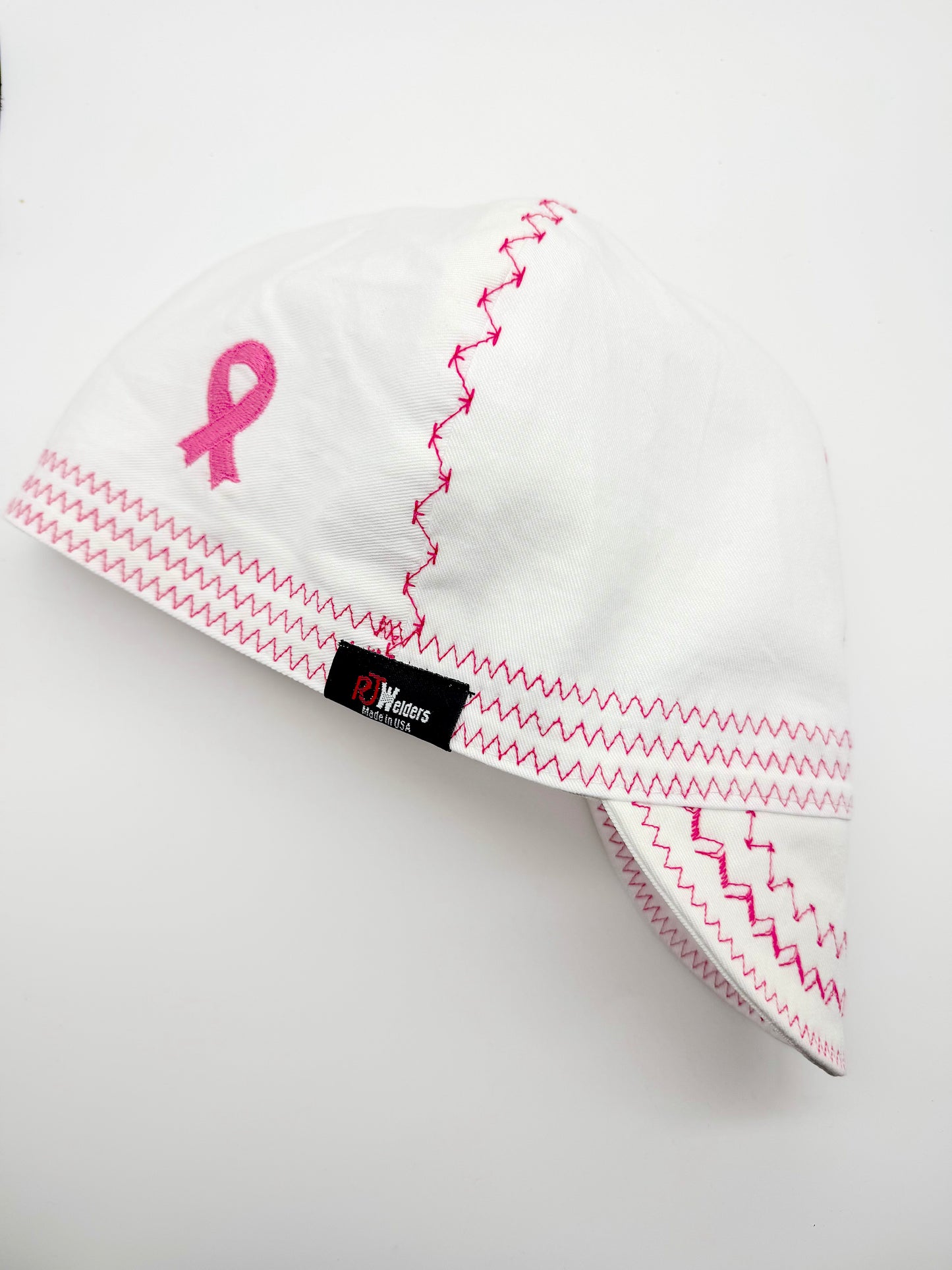 Awareness Ribbon - White Welder Cap
