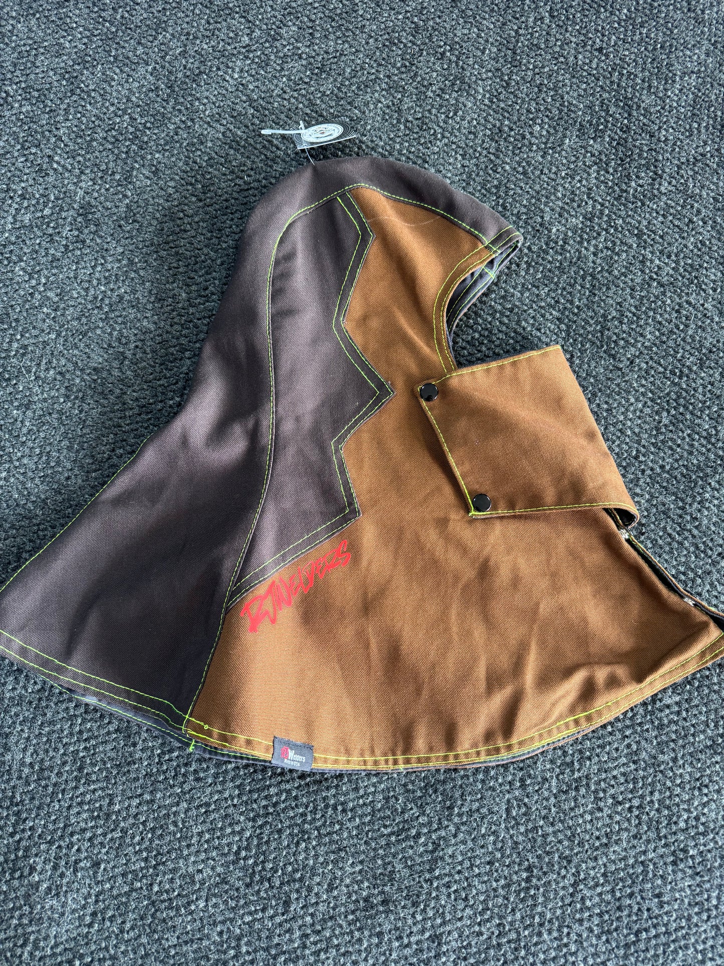Heavy Duty Cotton Hood - Light and Dark Brown