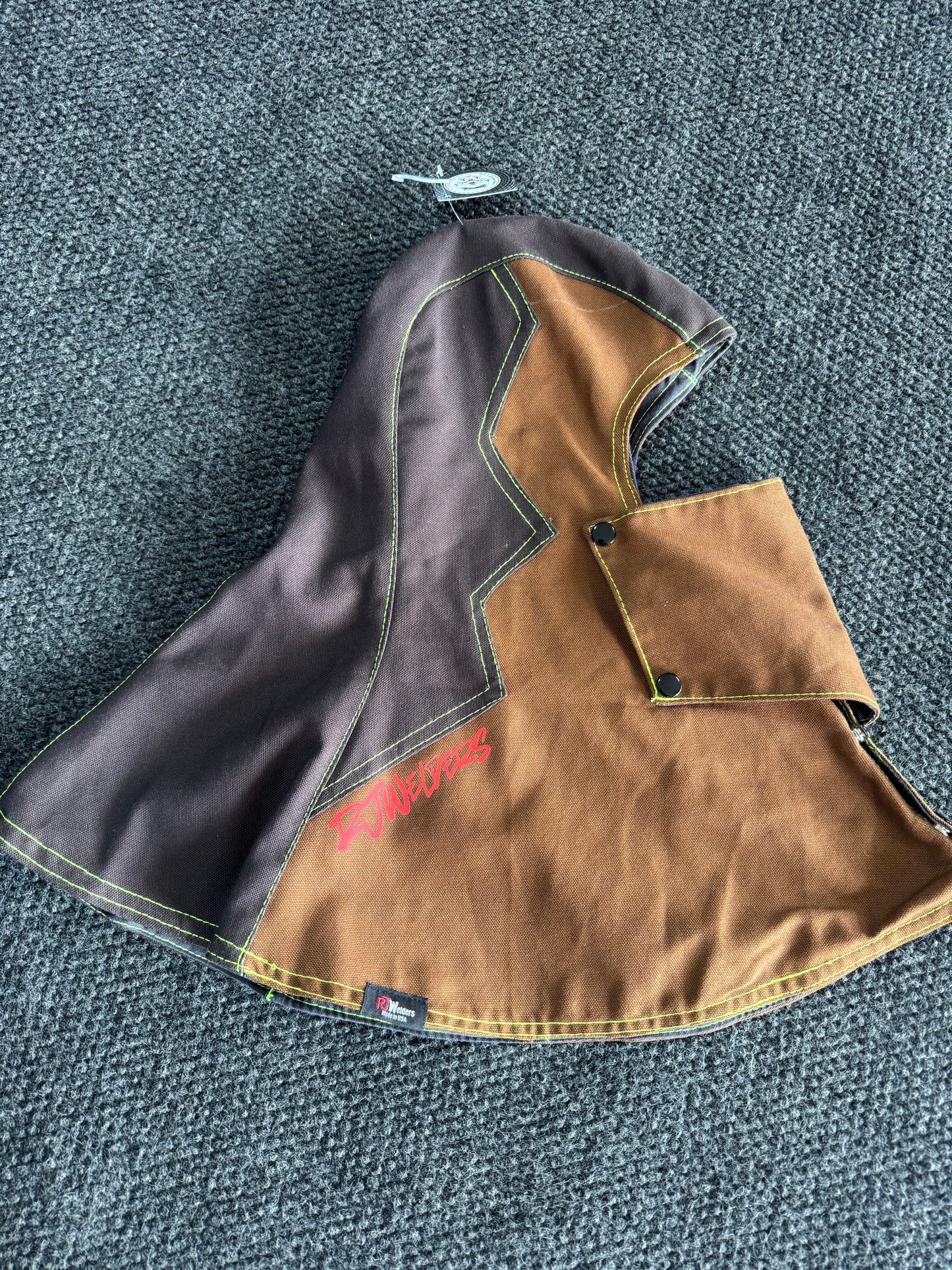 Heavy Duty Cotton Hood - Light and Dark Brown