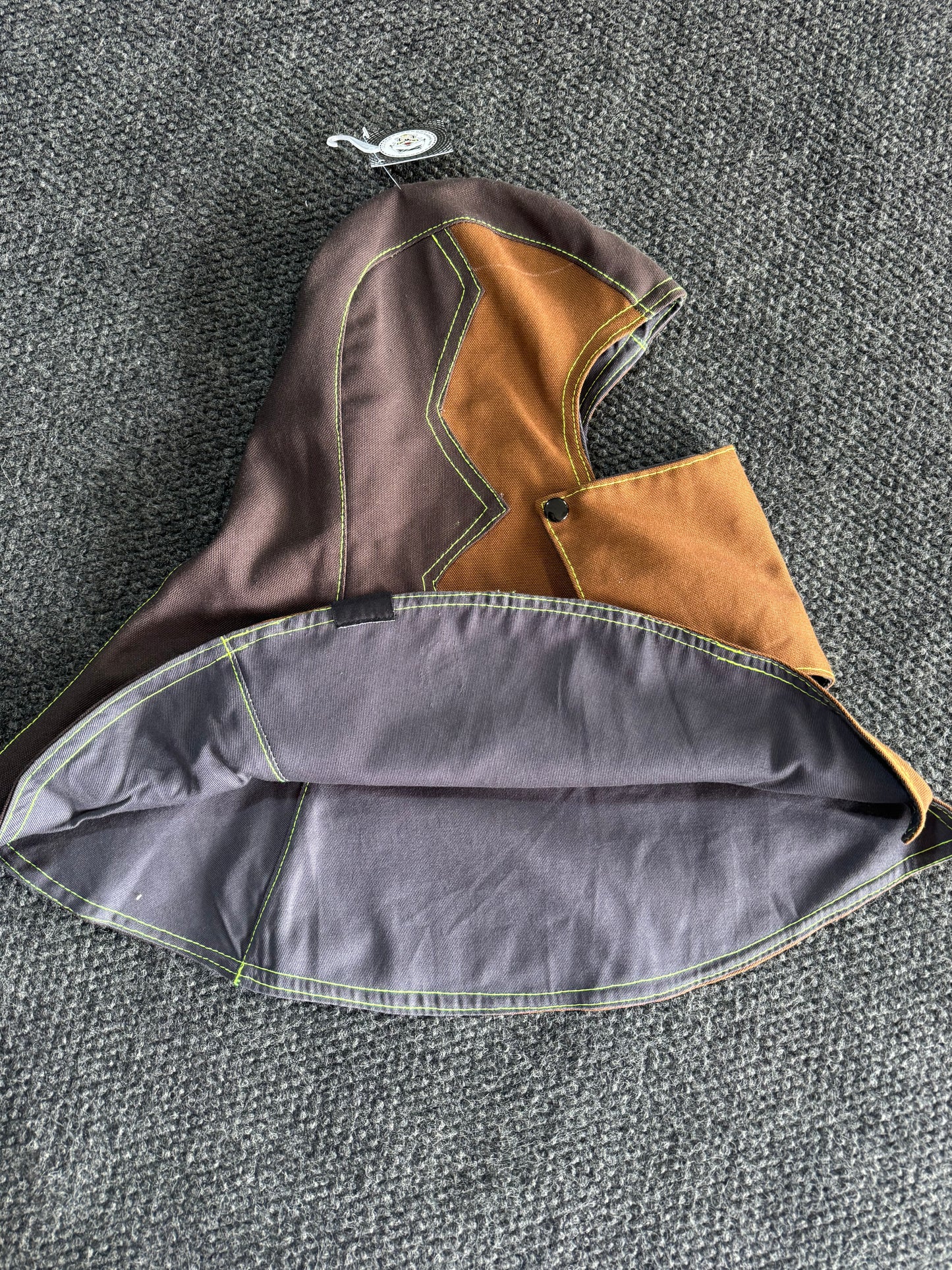 Heavy Duty Cotton Hood - Light and Dark Brown