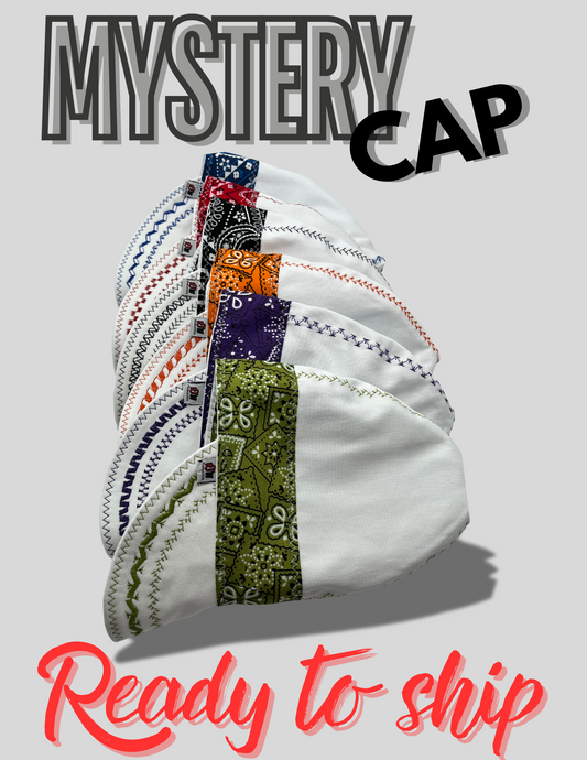 Mystery Cap - White w Bandana/Band