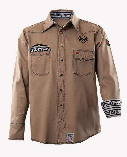 WM Khaki Aztec FR SHIRT