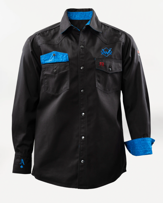 WM Elite Luxe Black/Blue FR SHIRT