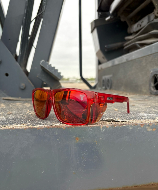 DELTA Safety Glasses Ansi Z87.1  RED