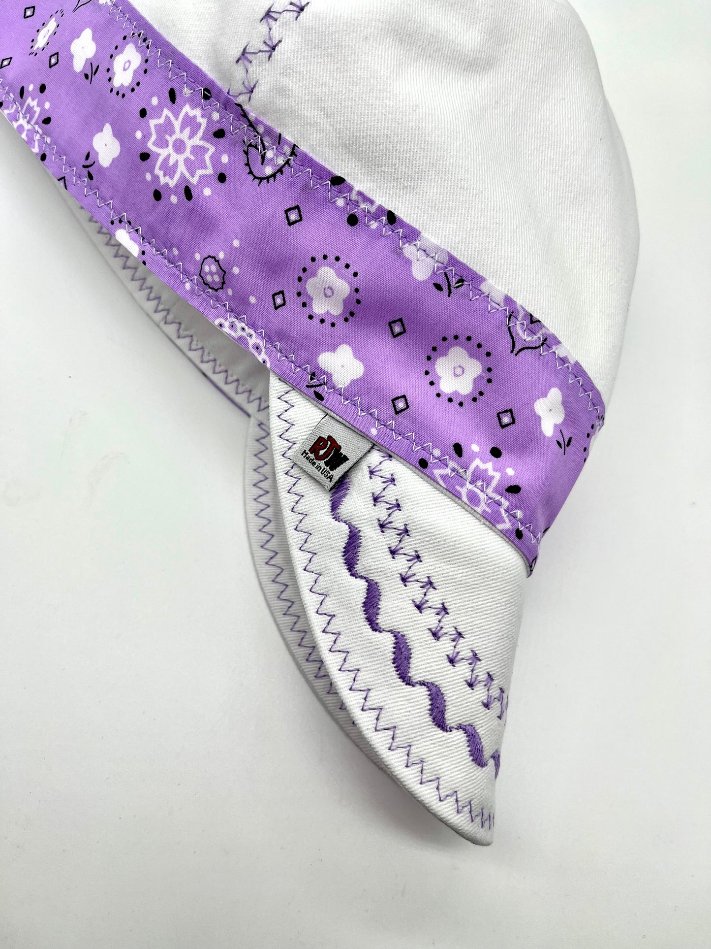 NEW COLORS -  White w/ Bandana Band