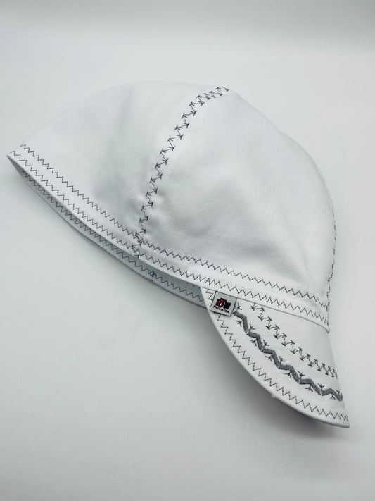 White Detailed Stitching